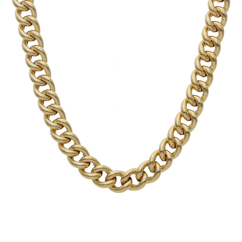 Collar Oro 18Kl Barbado Hueco 6mm