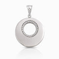 Colgante Plata 925 Círculo Circonitas
