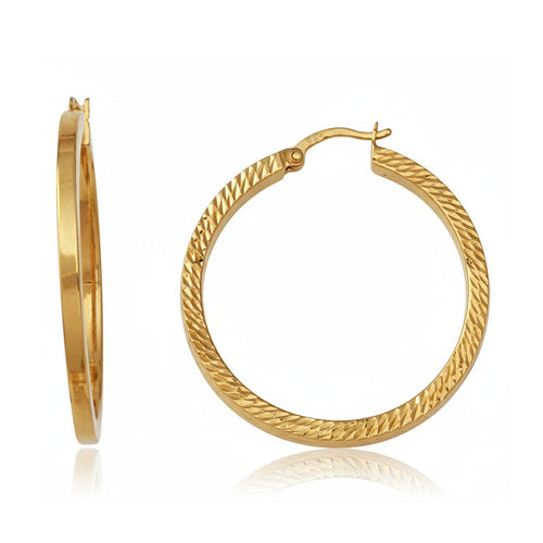 Aros Oro 18K Tallados 30mm