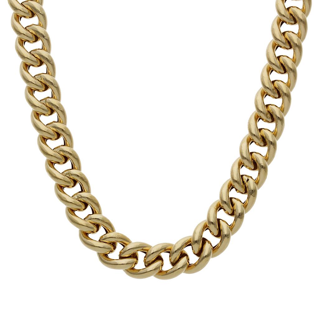 Collar Oro 18Kl Barbado Hueco 8mm