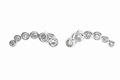 Pendientes Oro Blanco 18K Circonitas