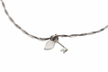 Tobillera Oro blanco 18K Corazon