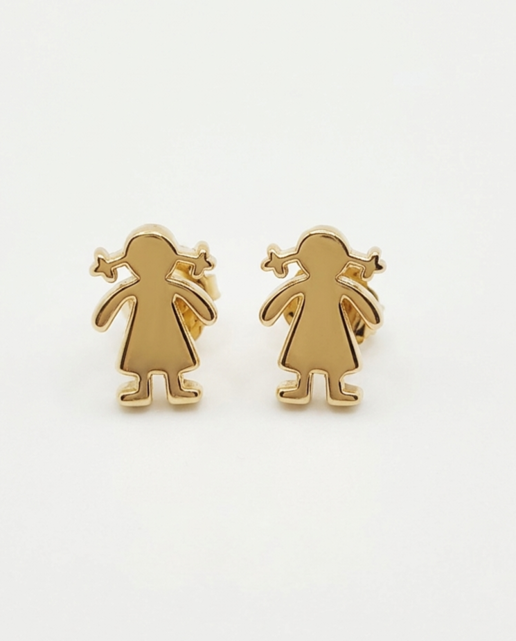 Pendientes Oro 18K Niña